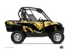 Graphic Kit Doors Standard XRW Predator Can Am Commander 2011-2017 Black Yellow
