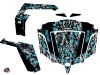 CF Moto Z Force 1000 UTV Predator Graphic Kit Black Turquoise