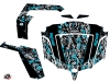 Kit Déco SSV Predator CF Moto Z Force 800 Noir Turquoise