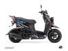 Yamaha BWS 50 - ZUMA 50F Scooter Predator Graphic Kit Black Blue