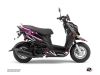 Yamaha ZUMA 50FX Scooter Predator Graphic Kit Black Pink