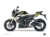 Kit Déco Moto Profil Suzuki GSR 750 Noir Jaune