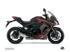 Kit Déco Moto Profil Suzuki GSX-S 1000 F Noir Rouge