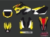 Suzuki 250 RM Dirt Bike Pulsar Graphic Kit Black