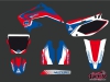 Kit Déco Moto Cross Pulsar Honda 125 CR Bleu