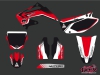 Honda 125 CR Dirt Bike Pulsar Graphic Kit Black