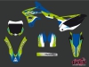 Kit Déco Moto Cross Pulsar Kawasaki 250 KXF Bleu