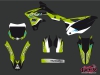 Kawasaki 250 KXF Dirt Bike Pulsar Graphic Kit Black
