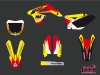 Suzuki 250 RMZ Dirt Bike Pulsar Graphic Kit Red