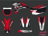 Yamaha 250 YZF Dirt Bike Pulsar Graphic Kit Red