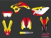 Suzuki 450 RMX Dirt Bike Pulsar Graphic Kit Red