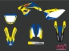 Suzuki 450 RMZ Dirt Bike Pulsar Graphic Kit Blue