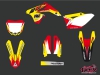 Suzuki 450 RMZ Dirt Bike Pulsar Graphic Kit Red