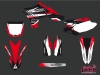 Yamaha 450 YZF Dirt Bike Pulsar Graphic Kit Red