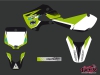 Kawasaki 65 KX Dirt Bike Pulsar Graphic Kit Black