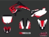 Honda 85 CR Dirt Bike Pulsar Graphic Kit Black