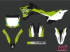 Kawasaki 85 KX Dirt Bike Pulsar Graphic Kit Black