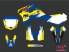 Suzuki 85 RM Dirt Bike Pulsar Graphic Kit Blue