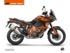 KTM 1090 Adventure R Street Bike Raster Graphic Kit Black Orange