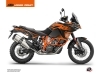 Kit Déco Moto Raster KTM 1190 Adventure R Noir Orange