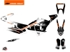 KTM 450 Rally Dirtbike Raster Graphic Kit Black White