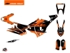 KTM 450 Rally Dirtbike Raster Graphic Kit Black Orange