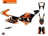 Kit Déco Motocross Raster KTM 450 Rally Noir Orange