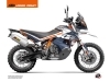 Kit Déco Moto Raster KTM 790 Adventure R Bleu Orange