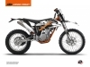 Kit Déco Moto Cross Reflex KTM 350 FREERIDE Blanc