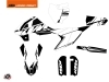 Kit Déco Moto Cross Reflex KTM 65 SX Blanc