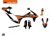 Kit Déco Moto Cross Reflex KTM 690 SMC R Orange