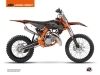 KTM 85 SX Dirt Bike Reflex Graphic Kit Black