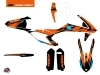 Kit Déco Moto Cross Reflex KTM EXC-EXCF Orange