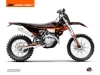 Kit Déco Moto Cross Replica Thomas Corsi 2020 KTM EXC-EXCF Noir Orange