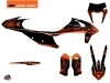 KTM EXC-EXCF Dirt Bike Replica Thomas Corsi 2020 Graphic Kit Black Orange