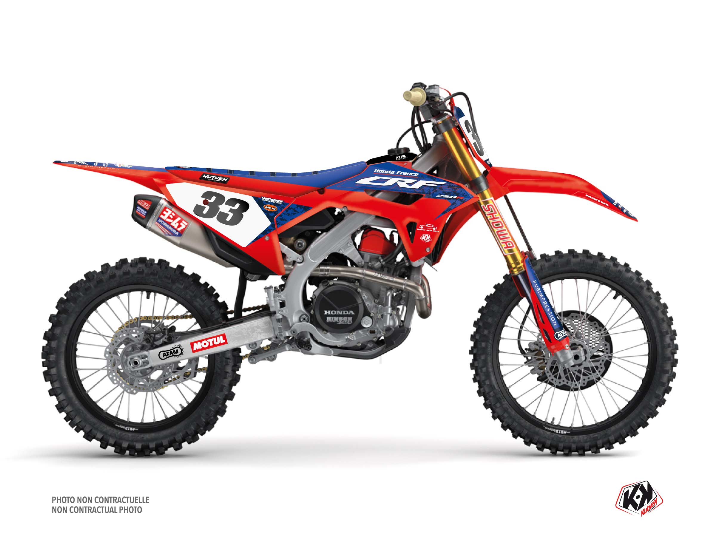 Honda Crf 450 R Dirt Bike Replica Mathilde Denis Sable K24 Graphic Kit