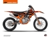 Kit Déco Moto Cross Retro KTM 125 SX Orange