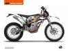 Kit Déco Moto Cross Retro KTM 350 FREERIDE Noir