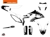 KTM 350 FREERIDE Dirt Bike Retro Graphic Kit Black