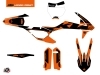 Kit Déco Moto Cross Retro KTM 350 SXF Orange