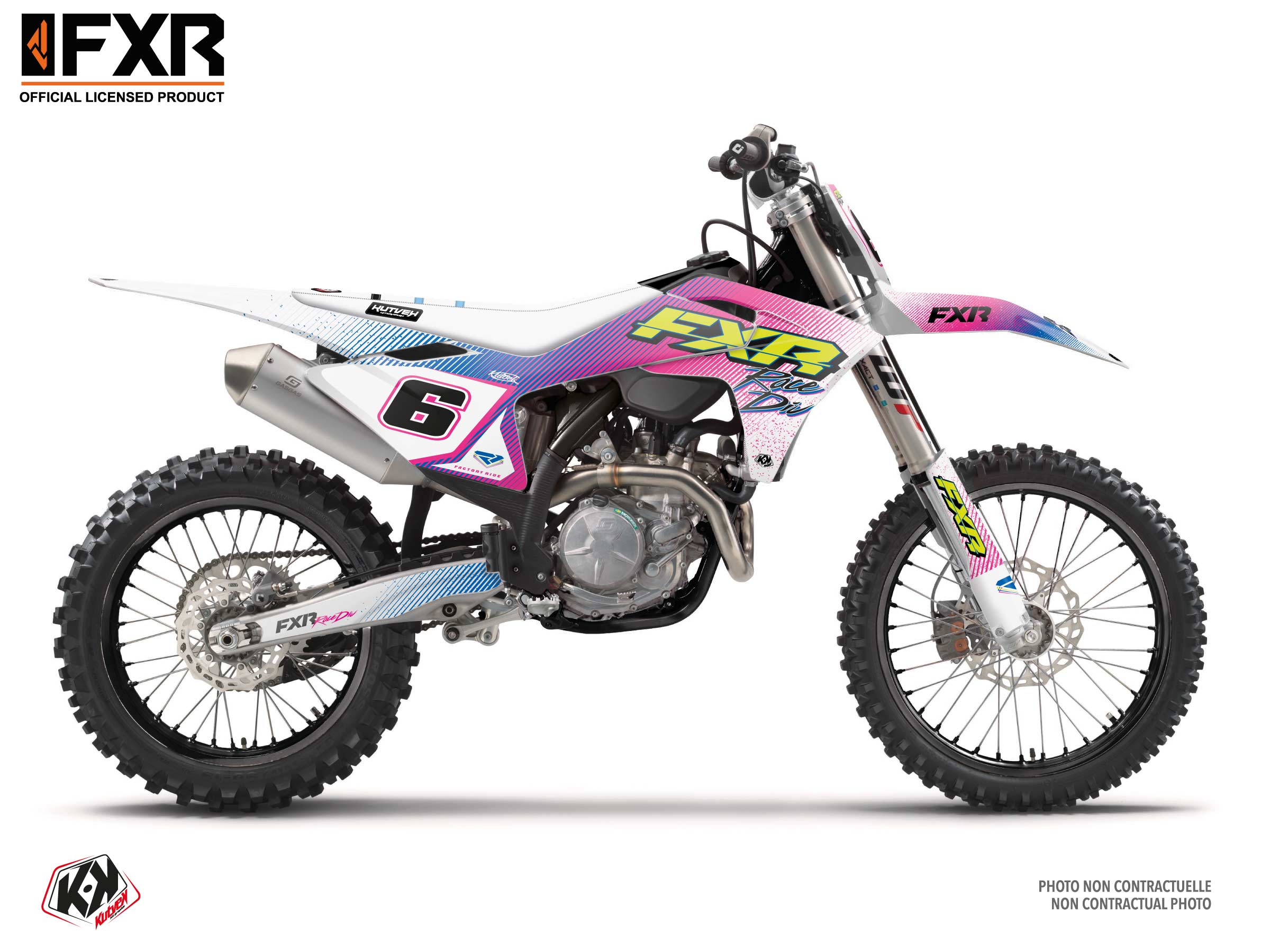 Gasgas Mc 450 F Dirt Bike Fxr Retro Graphic Kit