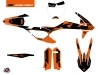 KTM 450 SXF Dirt Bike Retro Graphic Kit Orange