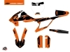 KTM 65 SX Dirt Bike Retro Graphic Kit Orange