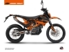 KTM 690 ENDURO R Dirt Bike Retro Graphic Kit Orange