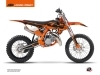 Kit Déco Moto Cross Retro KTM 85 SX Orange