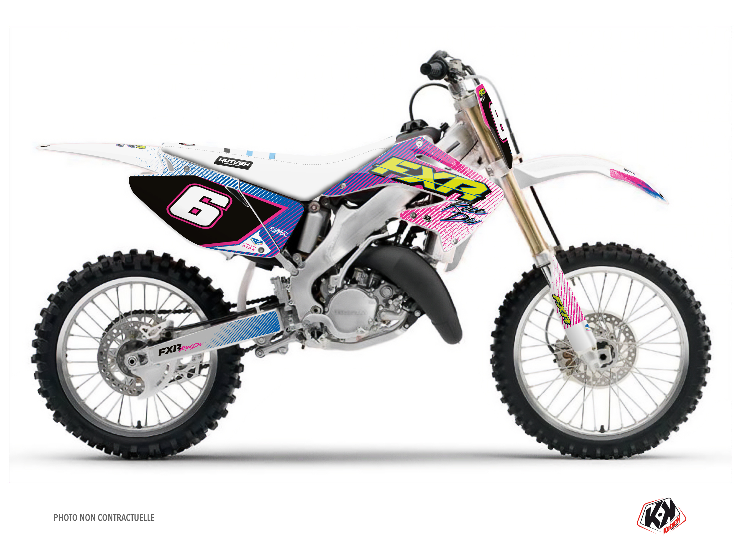 Honda Cr 125 Dirt Bike Fxr Retro Graphic Kit