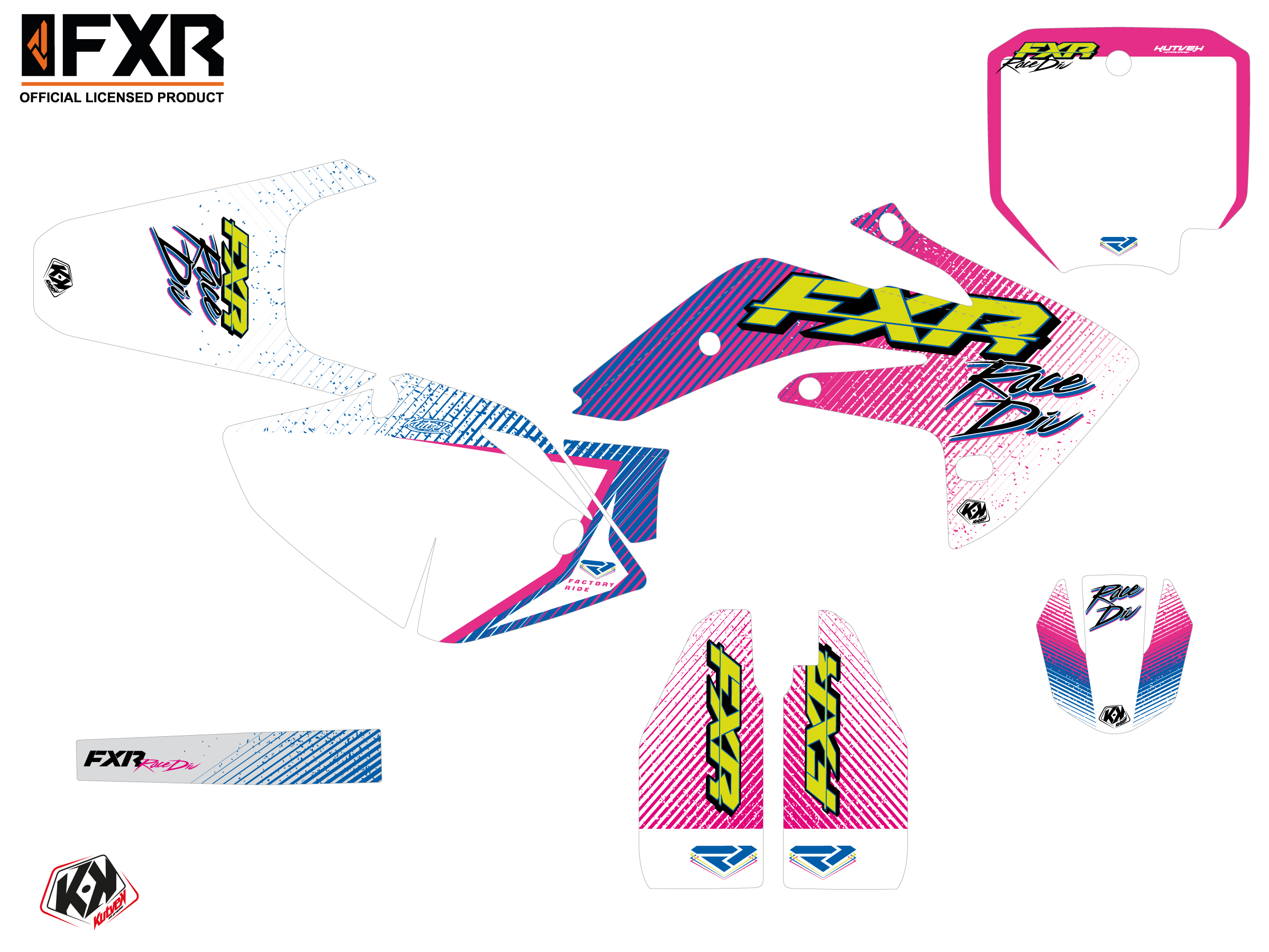 Honda Crf 150 R Dirt Bike Fxr Retro Graphic Kit