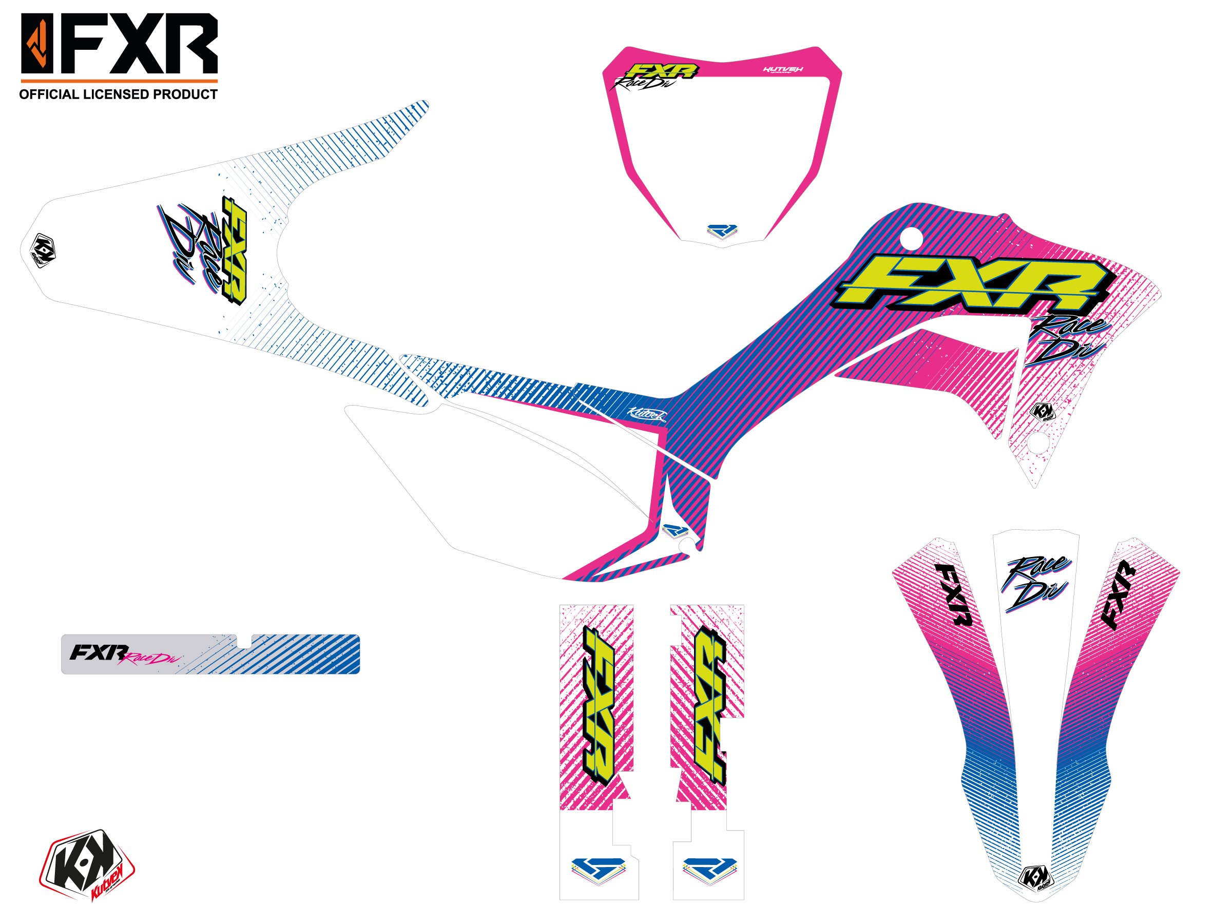 Honda Crf 250 F Dirt Bike Fxr Retro Graphic Kit