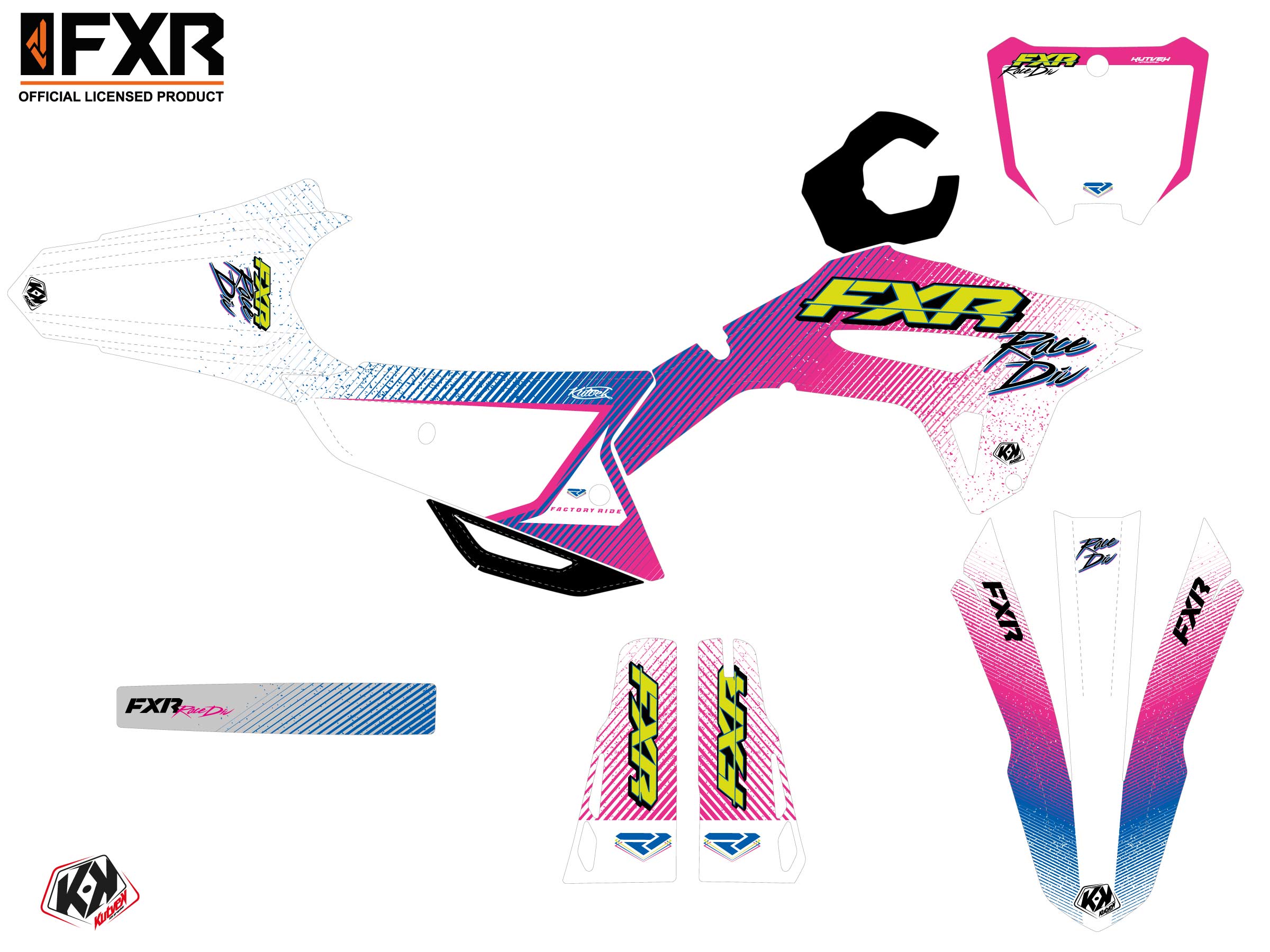 Honda Crf 450 R Dirt Bike Fxr Retro Graphic Kit