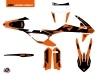 KTM EXC-EXCF Dirt Bike Retro Graphic Kit Orange